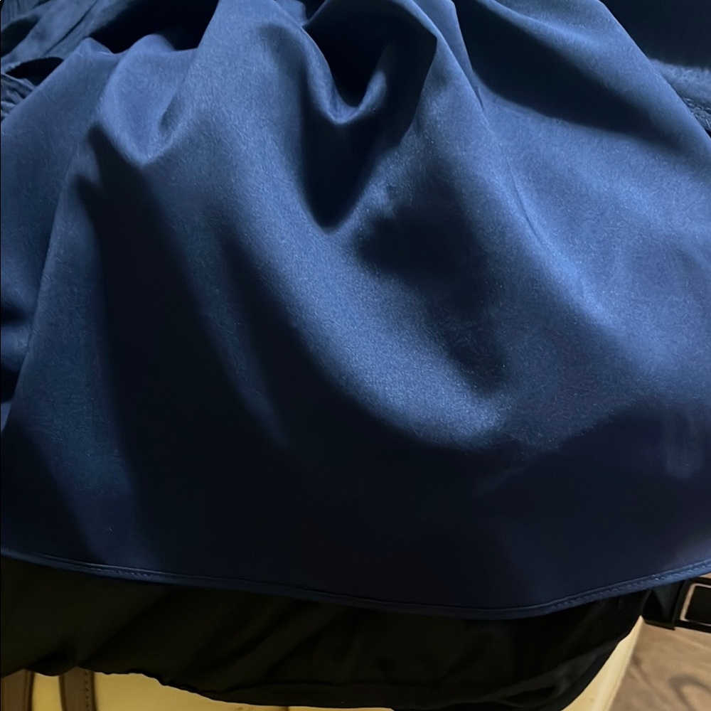 Vince Camuto Blue Midi Sheath Dress with Crew Neck - Picture 12 of 13